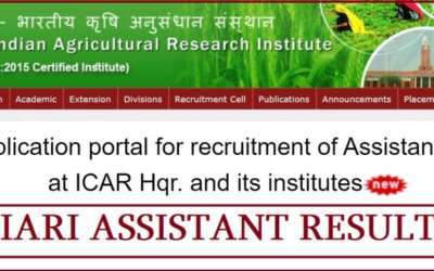 ICAR Assistant Vacancy 2022 : ICAR Assistant Result 2023