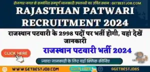 Rajasthan Patwari Recruitment 2024 राजस्थान पटवारी के 2998 पदों पर भर्ती होगी, यहां देखें जानकारी