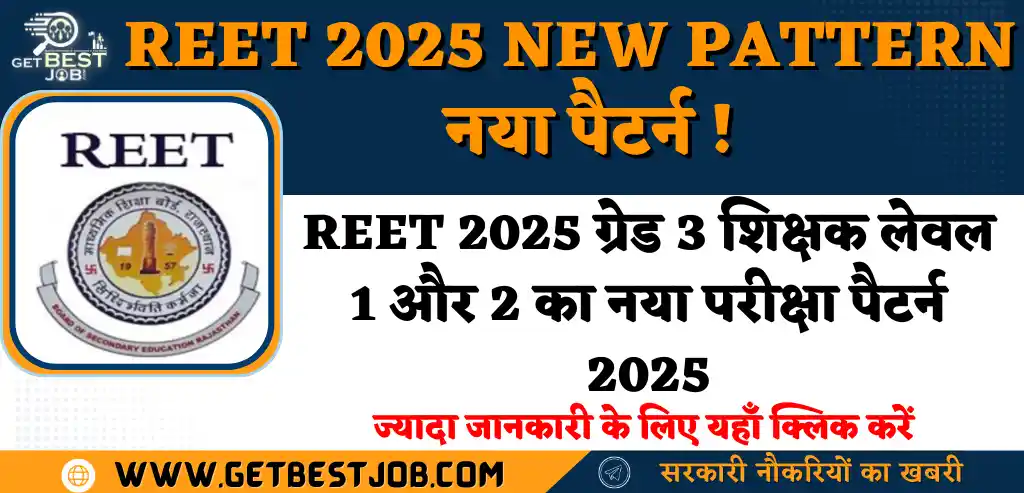 REET 2025 EXAM PATTERN, रीट 2025 परीक्षा पेटर्न, REET परीक्षा पाठ्यक्रम 2025, REET 2025 LEVEL 1 परीक्षा पैटर्न, REET 2025 LEVEL 2 परीक्षा पैटर्न,