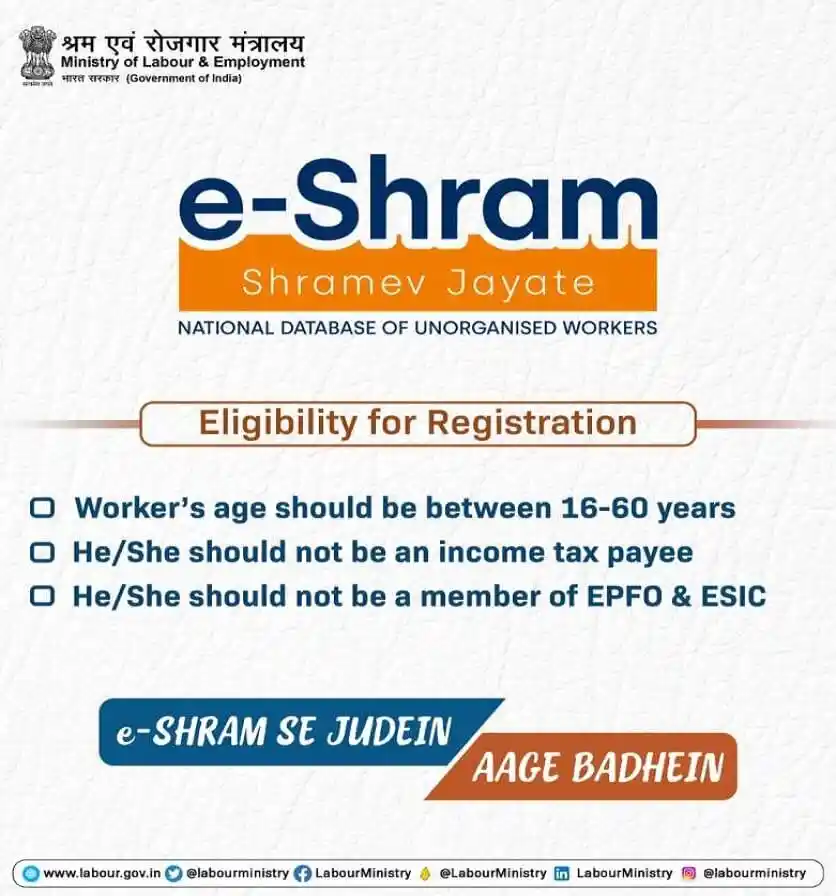 e Shram Card Download 2025, e Shram Card Login 2025, e Shram Card Eligibility 2025, e Shram Card Benefits 2025, e Shram Card Status 2025, e Shram Card Registration 2025, ई श्रम कार्ड 2025 रजिस्ट्रेशन